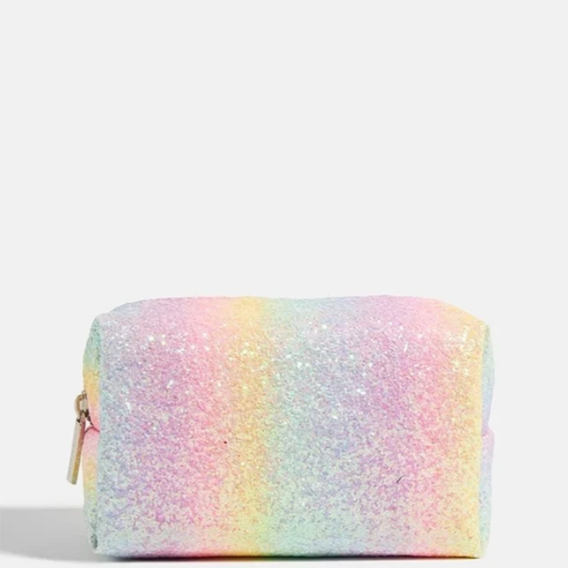 Wholesale Makeup Brush Bag Plush Make Up Pouch Cosmetic Bag Zipper Makeup Brush Bag