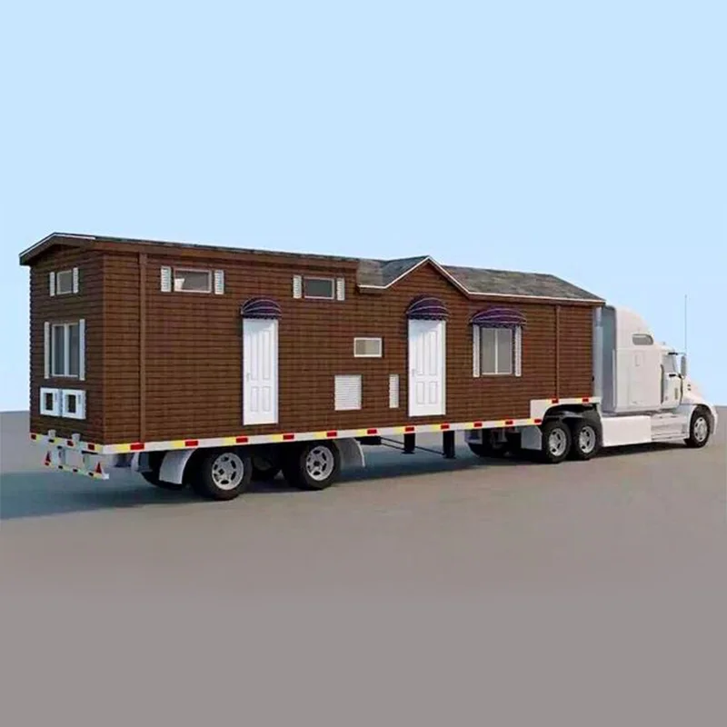 Small Tiny House Traveling Mobile Trailer House Prefabricated and Customized