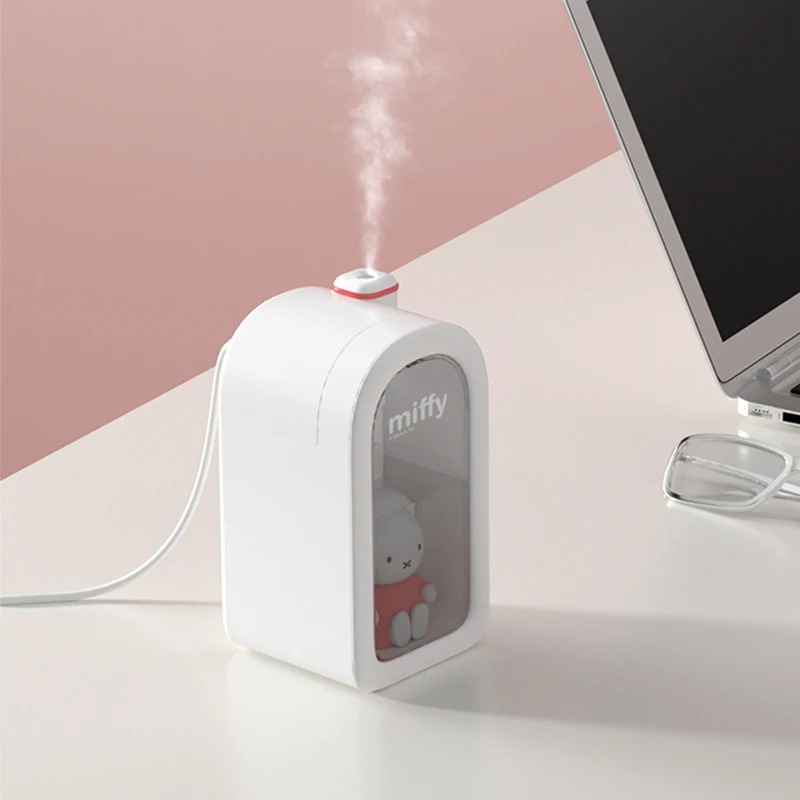 Miffy X MIPOW 380ML Cool Mist Humidifier Aromatherapy Air Dampener For HomeCar Aroma Diffuser USB Humidifier LED Night Lamp Gift
