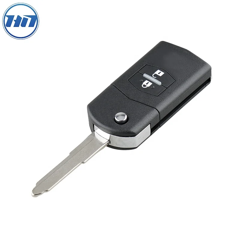 2 Buttons Flip Folding Remote Control Car Key Fob Shell Case for Mazda 3 5 6 RX8 MX5