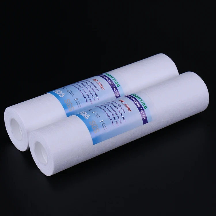 FDA Featured 10 Inch 1 Micron Melt Blown PP Cartridge Electric Reverse Osmosis Water Filter for Household Use