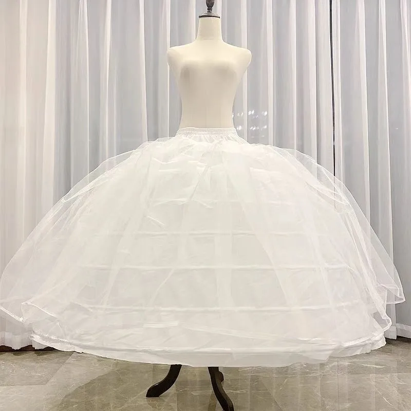 7 обруч 2 слоя Тюль Нижняя юбка для бального платья Quinceanera свадебные аксессуары кринолин