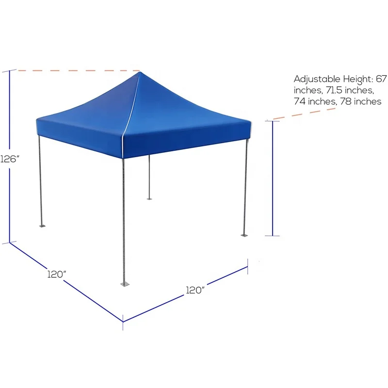 Custom 10x10 Canopy Tent Outdoor Event Aluminum Logo Trade Show Promotion Vendor Pop Advertising Digital Printing Techniques