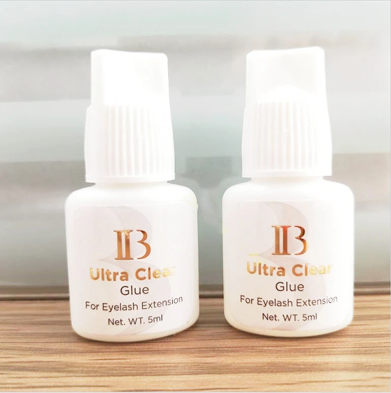 Korean Origin  Ibeauty Ultra Clear Glue 5 6 Weeks Lasting Fast Dry Latex Free Adhesive Eyelash Extension clear Glue