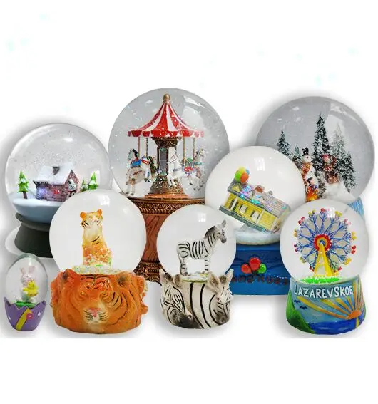 High quality with Custom design Polyresin decorative Souvenir snow Factory Customized resin snow globe souvenirs music Newyork