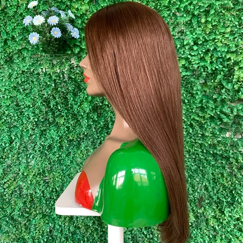 wholesale price  glueless 100% human hair raw virgin cuticle hair custom 4*5inches Silk Top wig jewish  Kosher Wigs