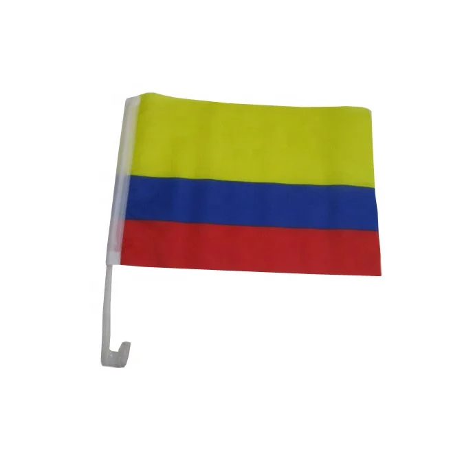 Cheap price 68d polyester car flag with suction cup