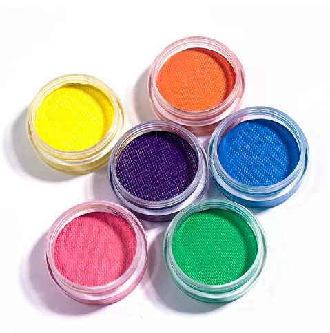 21 Colors Private Label Matte Fluorescent Neon Eyeliner Paste Body Painting Eyeliner Makeup Cosmetics Wholesale Water Activation