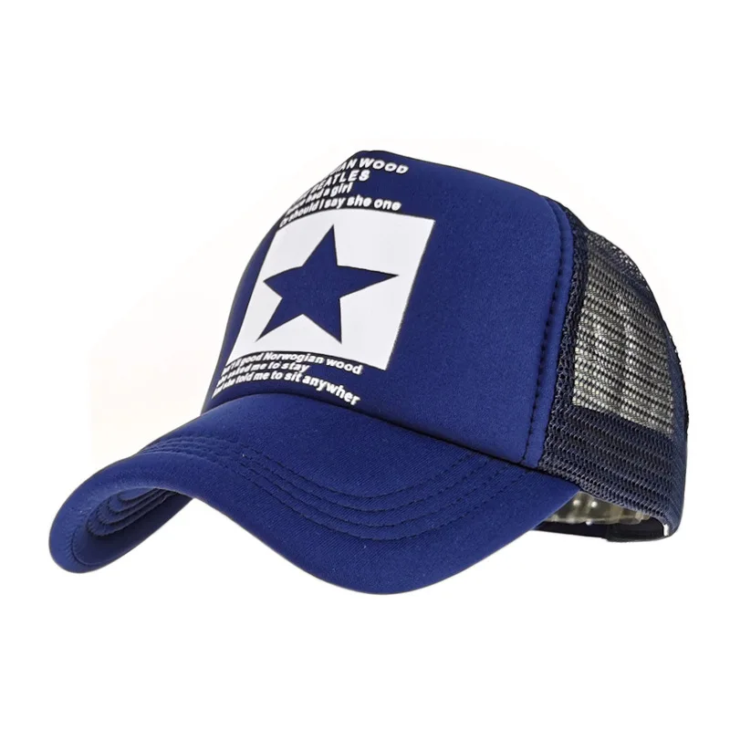 
Custom Logo New Design Man And Women Unstructured Snapback Foam Blank Mesh Trucker Hat Caps 