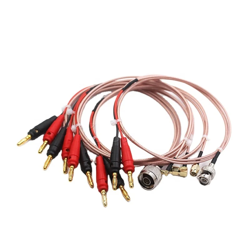 Customizable Coaxial BNC Male to 4mm banana plug Connector with RG316 cable Alligator Clip Banana Plug Multimeter