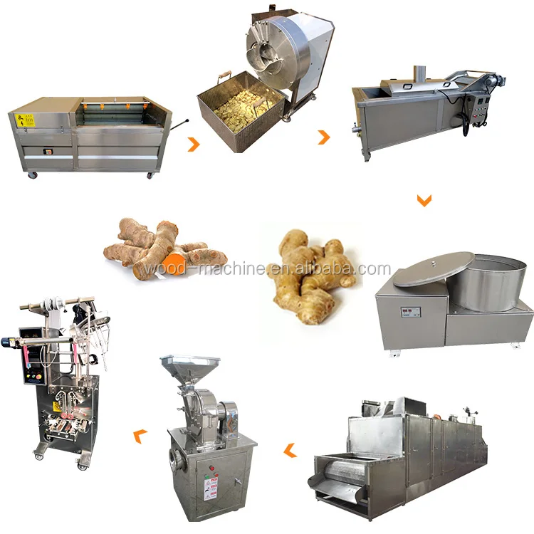 
garlic powder grinding machine blanching machines for fruits ginger powder production line 