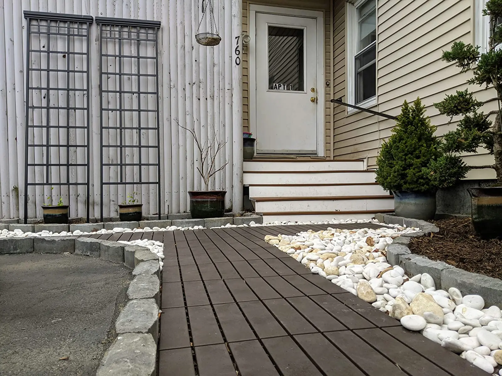 100% new raw material made boat flooring decking wpc deck tiles flooring