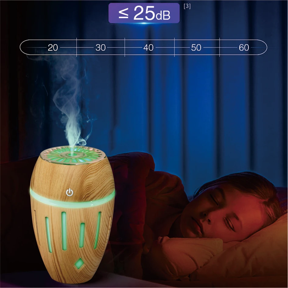 Portable Led Light Mini car humidifier 200ml Spray Mist Usb Ultrasonic for Home Office Car Purifier with Led Night Light