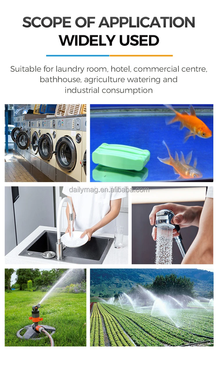 10800 Gauss Magnetic Water Softener Pipeline Water Cleaner Drinking Water Treatment