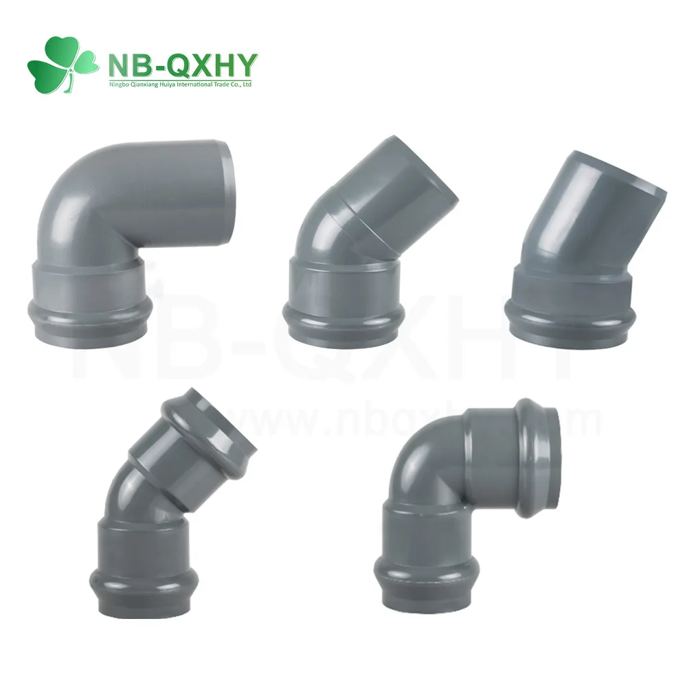 All Size Available DIN Standard Light Grey UPVC Plastic Pipe Fitting PVC Coupling Elbow Tee for Water Supply