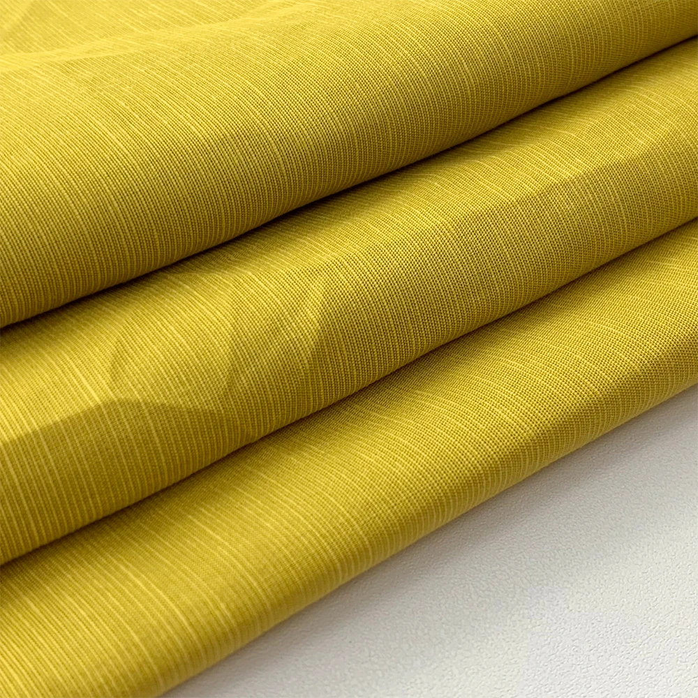Экологически безопасная ткань Tencel Смешанная льна тенсель пеньковые полосы горизонтальная полоса 100 г Женская для рубашек