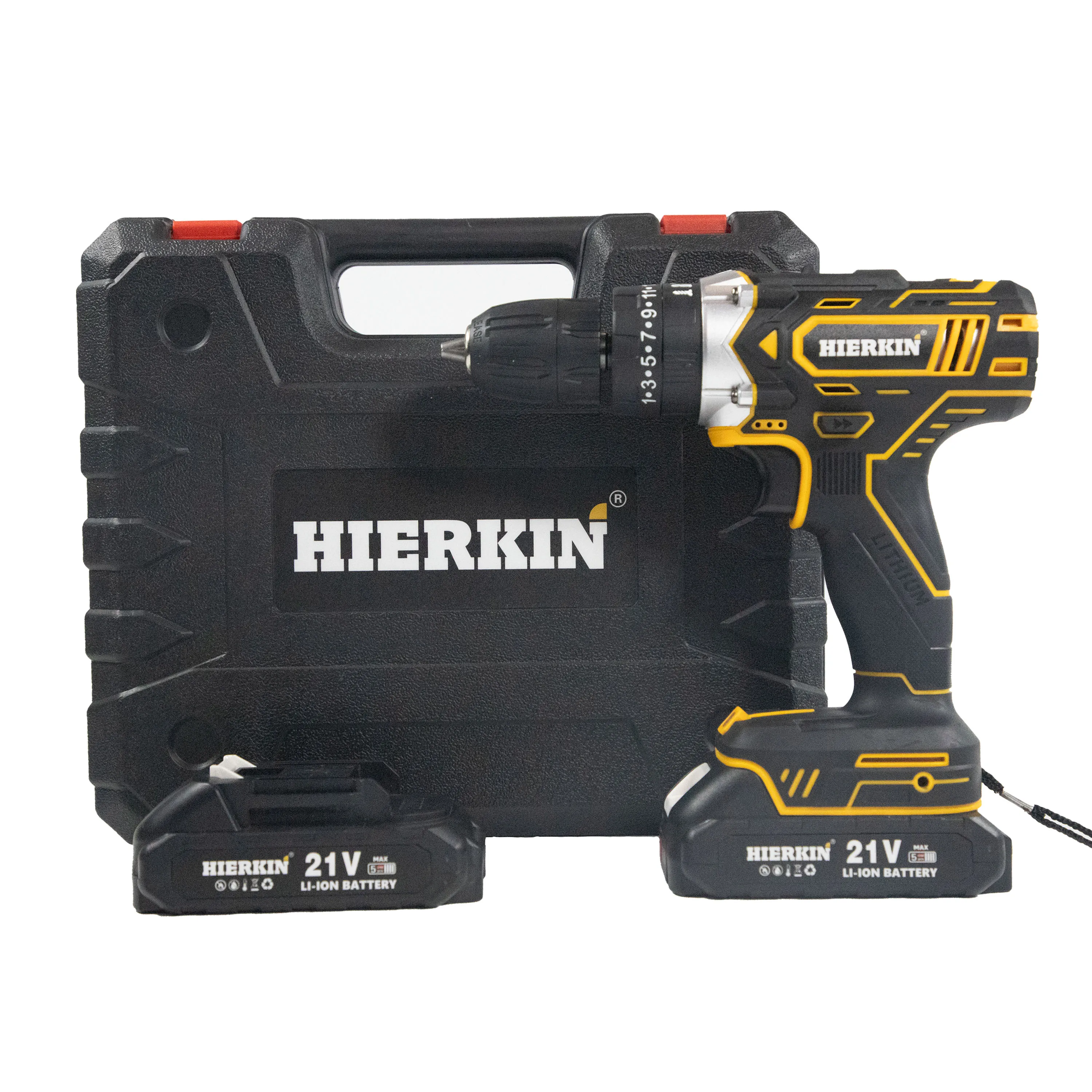 HIERKIN Powerful battery drill machinery tools power drills electric motor drilling machines drill bit taladros inalambricos