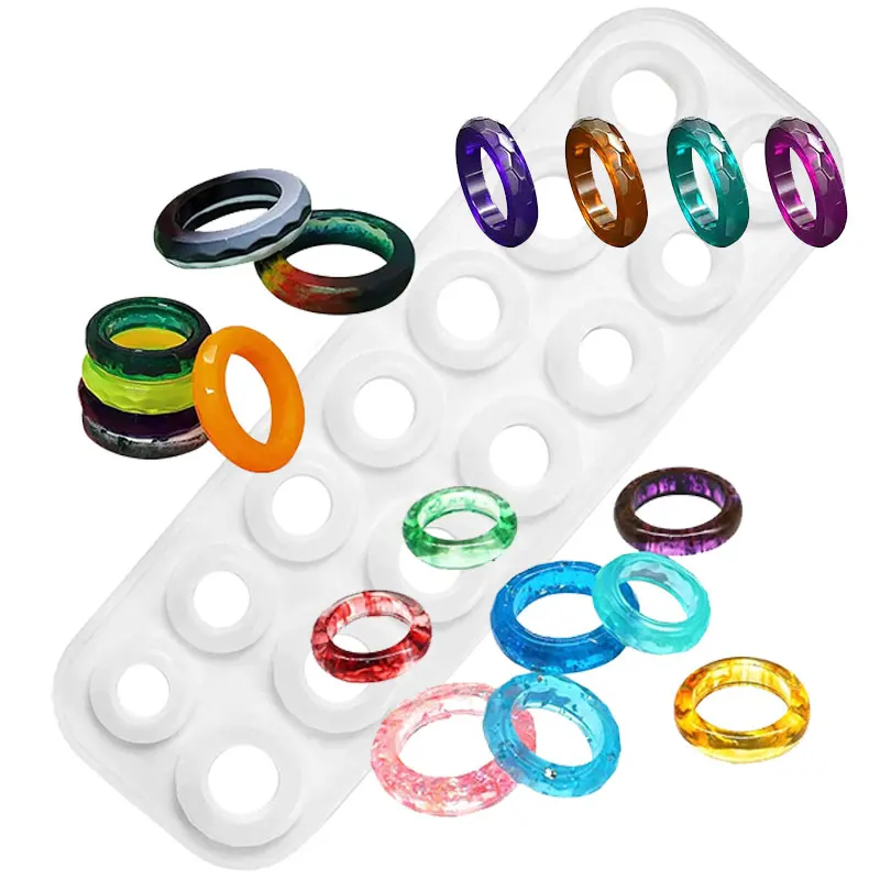 INTODIY кольцо силиконовая смола литые формы ювелирные изделия эпоксидная форма круглые серьги подвеска Форма для свадебного подарка