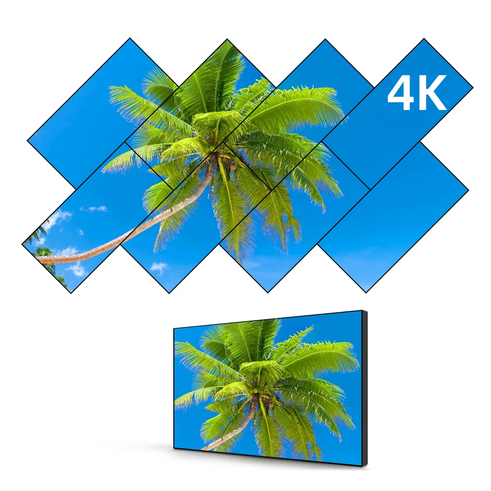 65 55 Inch 4K Lcd Indoor 3.5Mm Narrow Bezel 3X5 Video Wall Screen
