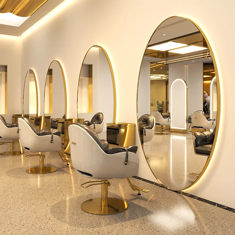Led Decorative Wall Mirrors Full Body Large Floor Long Barber Shop Mirror Makeup Bedrooms Decorations