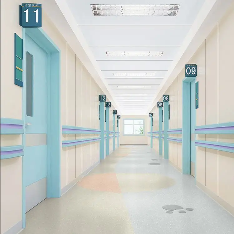 High Quality Luxury Waterproof Plank 2Mm 3Mm Hospital  Floor Tile surface treatment pvc flooring