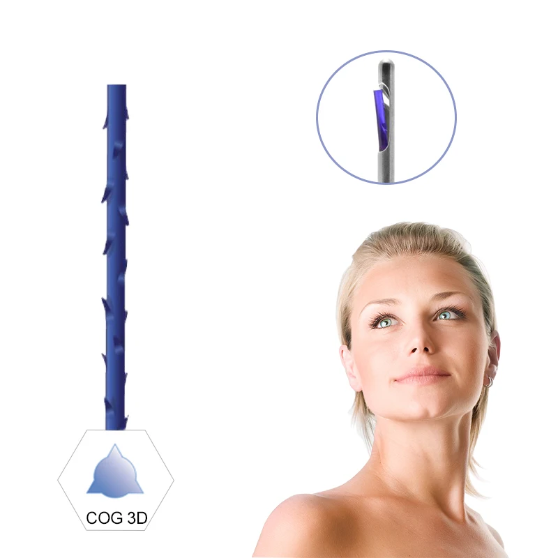 promotion progress 3d/4d pdo 18g 150mm thread r cannula face lifting cog liting thread
