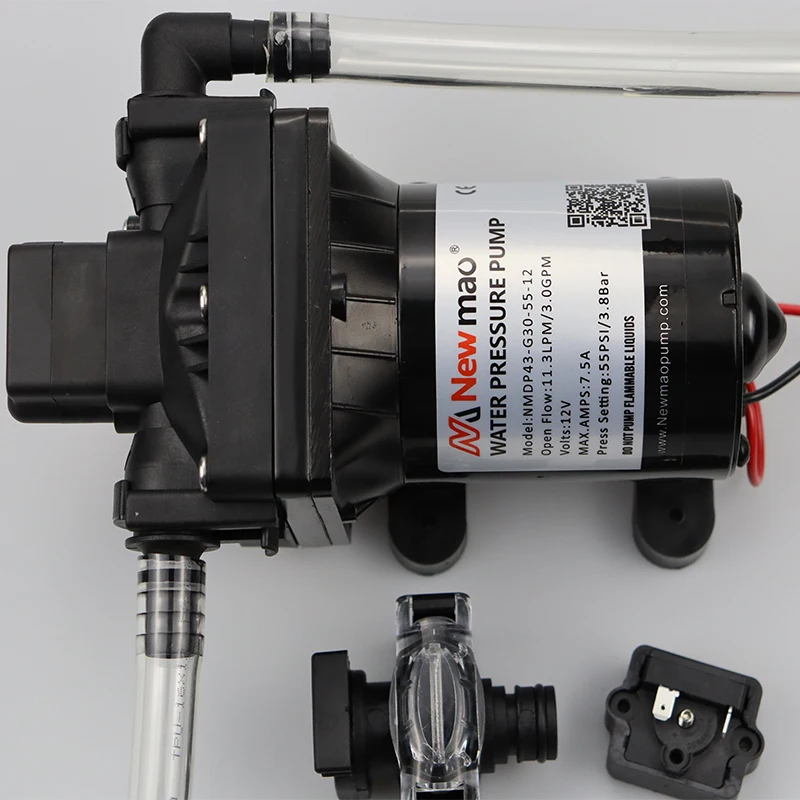 Newmao 12v camping  marine fresh water pump with 3.0gpm 55psi