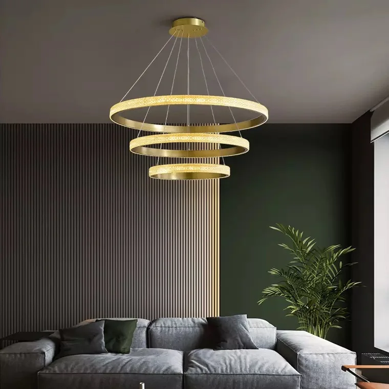 3 rings 4 rings Hotel  luxury chandelier Modern  Light Fixtures Ceiling Chandeliers Lighting