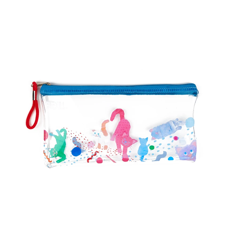 Promotion Cheap Custom Logo Clear PVC Pencil Pouch School Bag for Pencil BAG