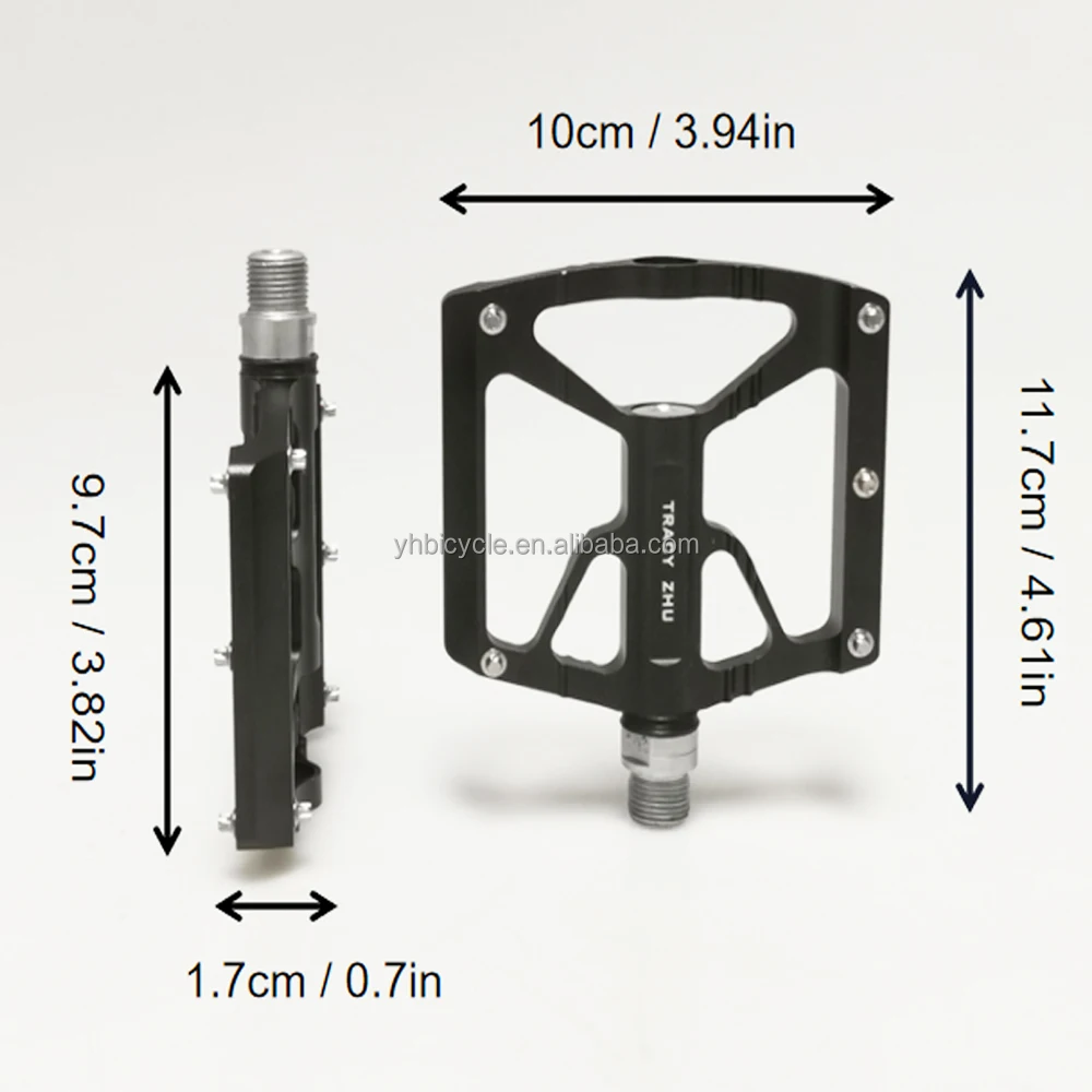 CNC Aluminium Alloy Bicycle Pedals DU Bearing MTB Pedals Non-slip Bike Parts