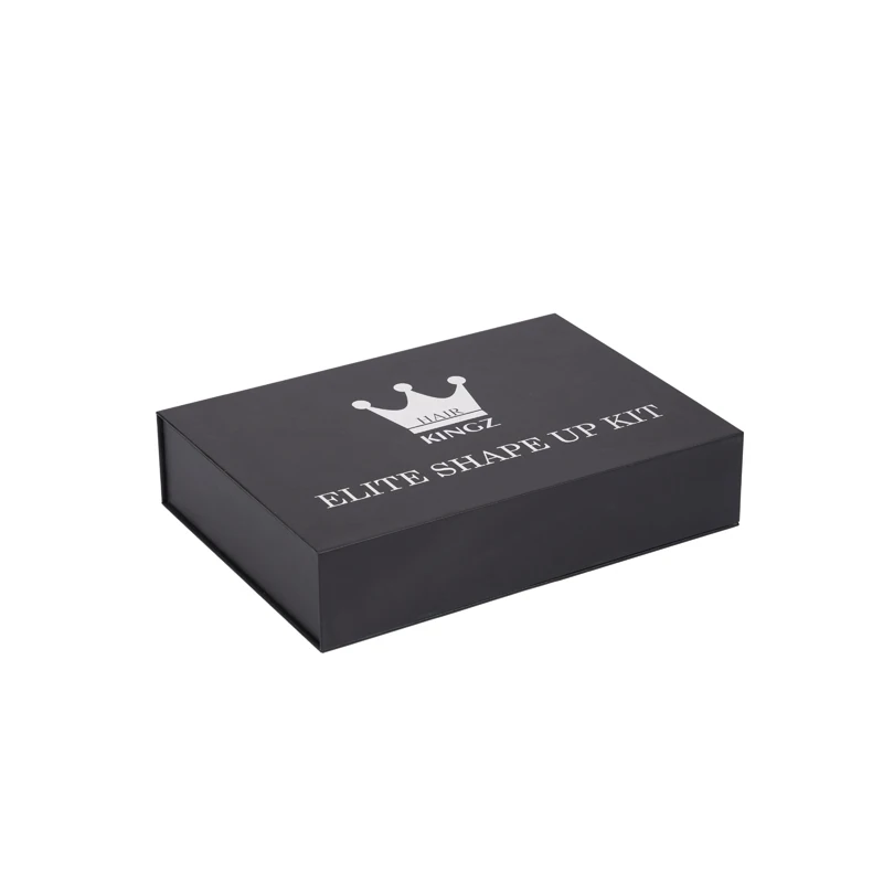 Customized Print Black Rigid Paper Box Wholesale Recyclable Magnetic Gift Box