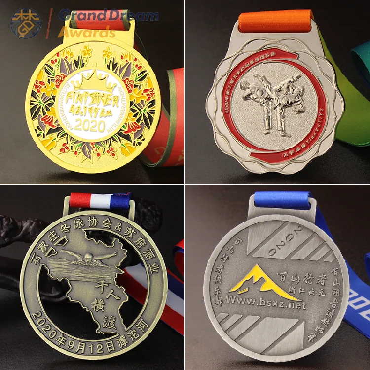 
Marathon sport medal custom running metal medal martial arts irregular children metal medal 