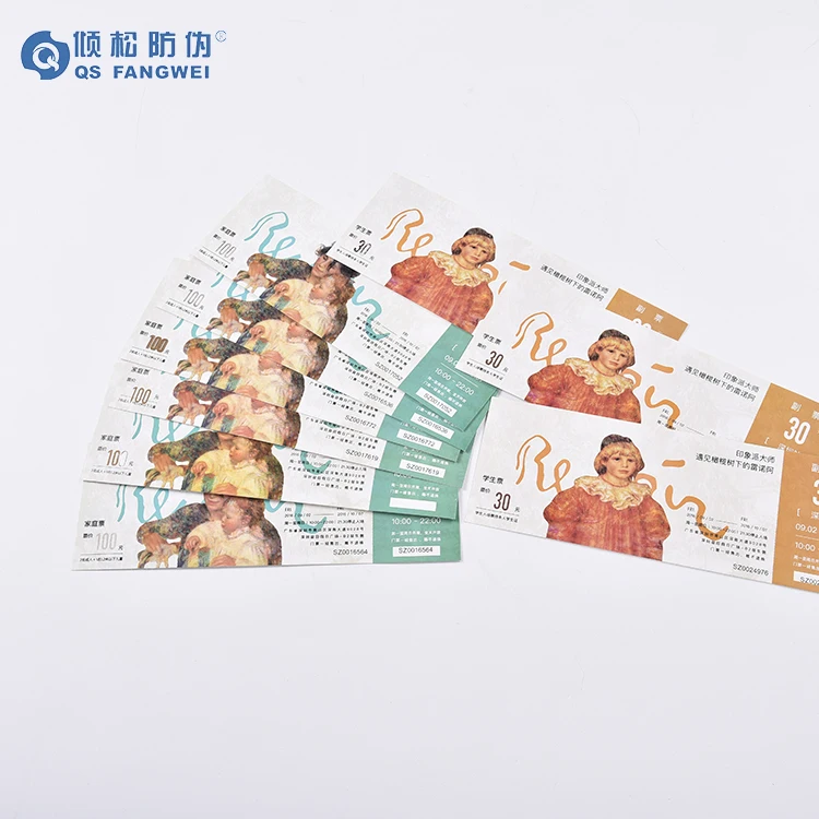 thermal paper ticket rolls custom printing paper tickets