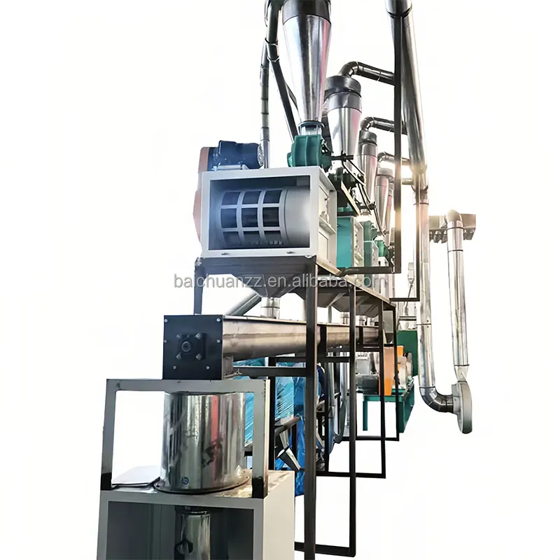 commercial maize wheat grain milling machine flour corn grinder maize milling machine stainless steel 150t maize milling machine
