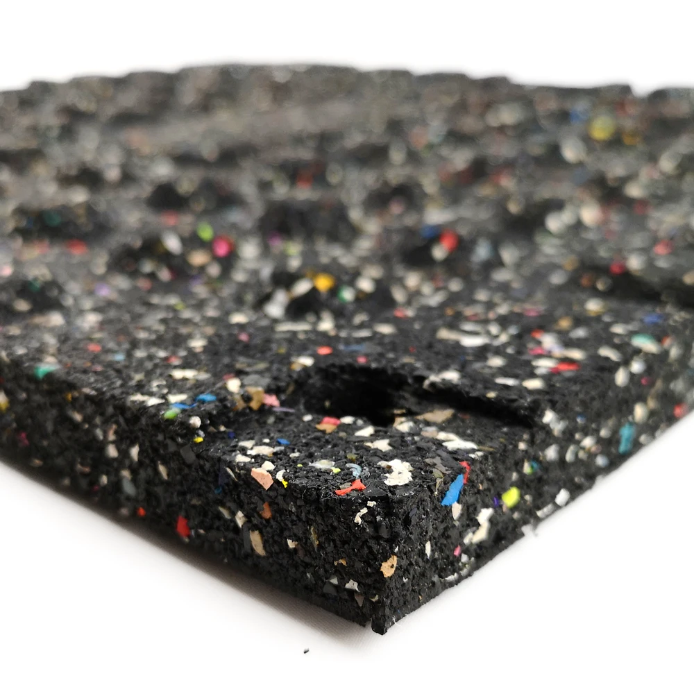 500x500x25mm High density shockproof rubber floor rubber tiles for indoor