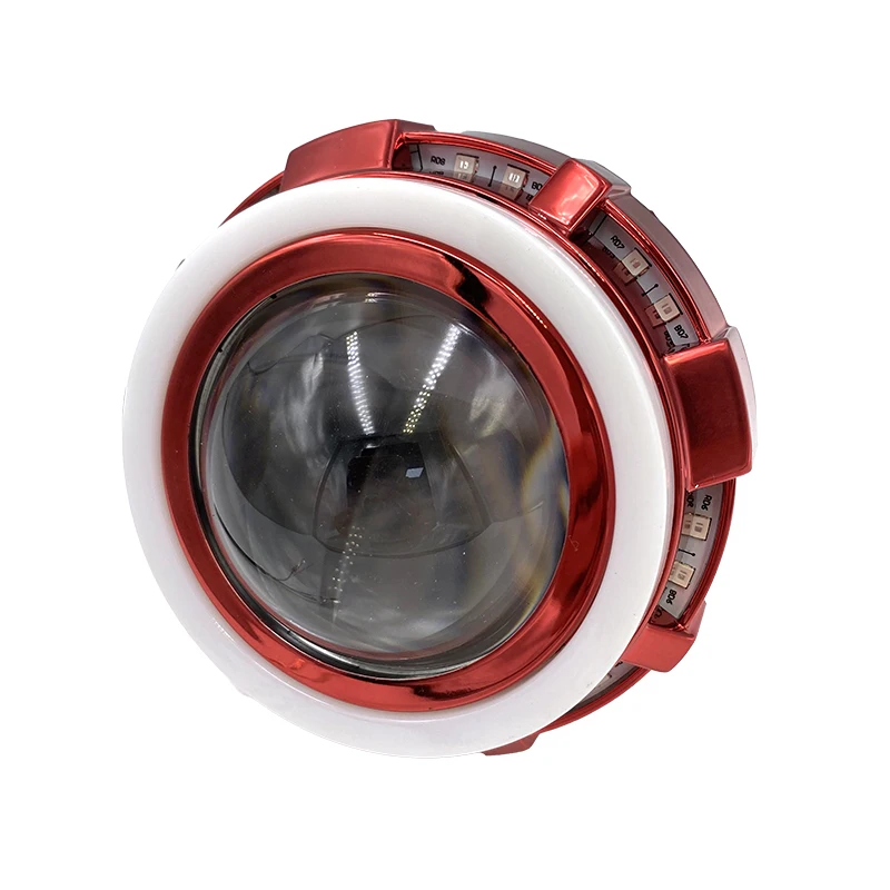 Electric vehicle angel eye headlamp 3.0 small q5led double lens headlamp