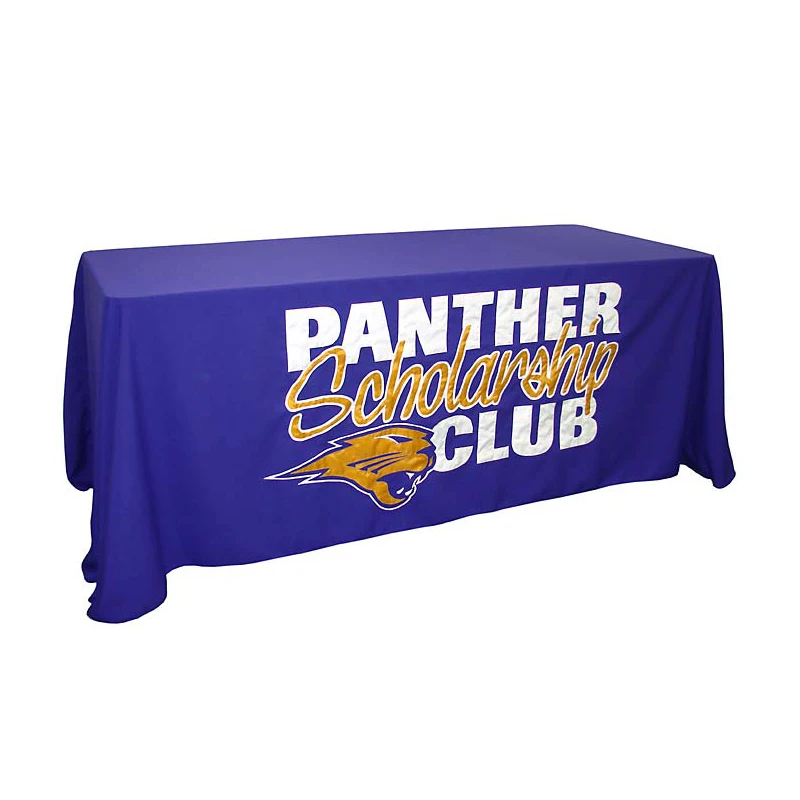 Custom Spandex Rectangle Fitted Stretch Table Cloth Logo For Events