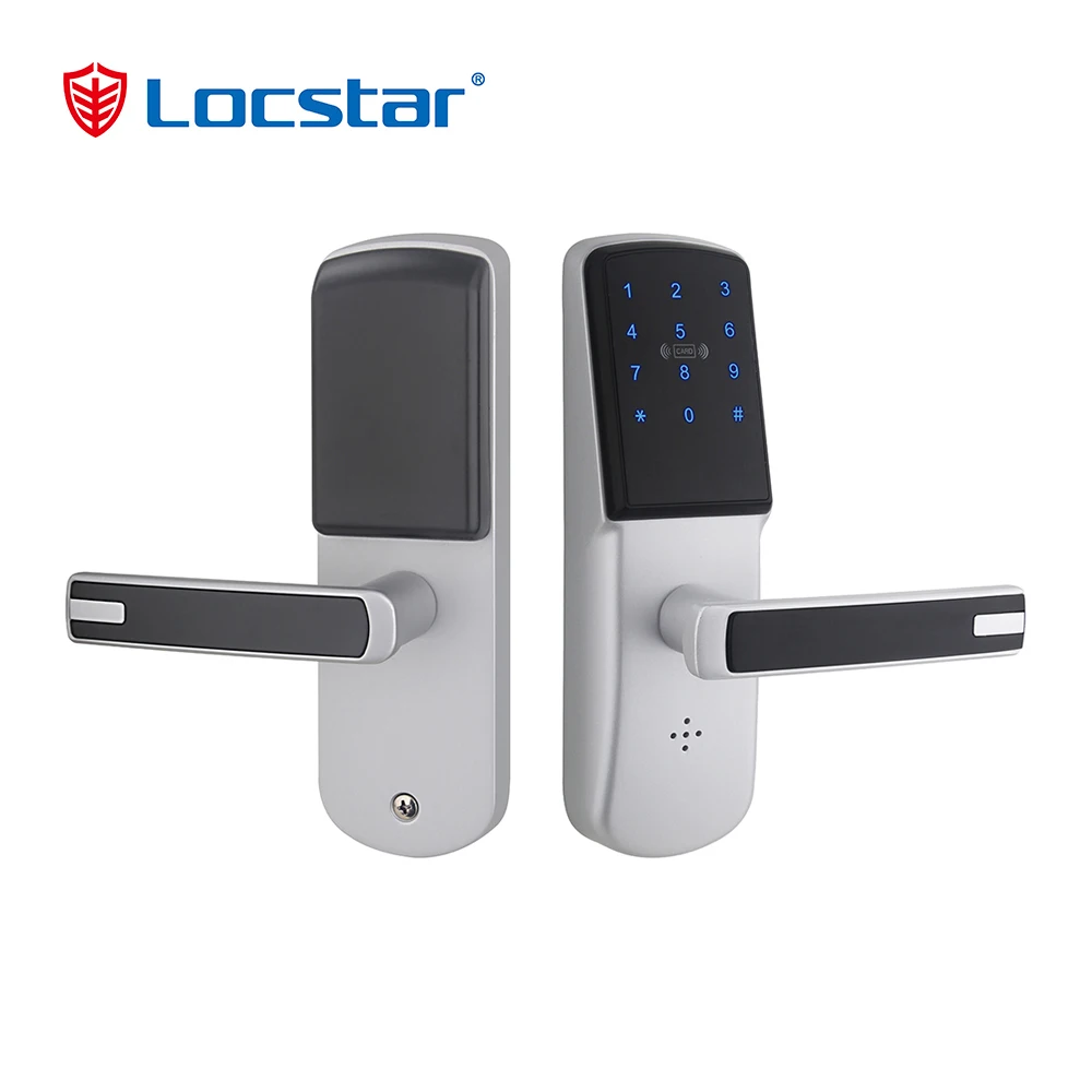 Locstar high quality digital door handle lock Home Automation Zwave Smart Wifi Locks
