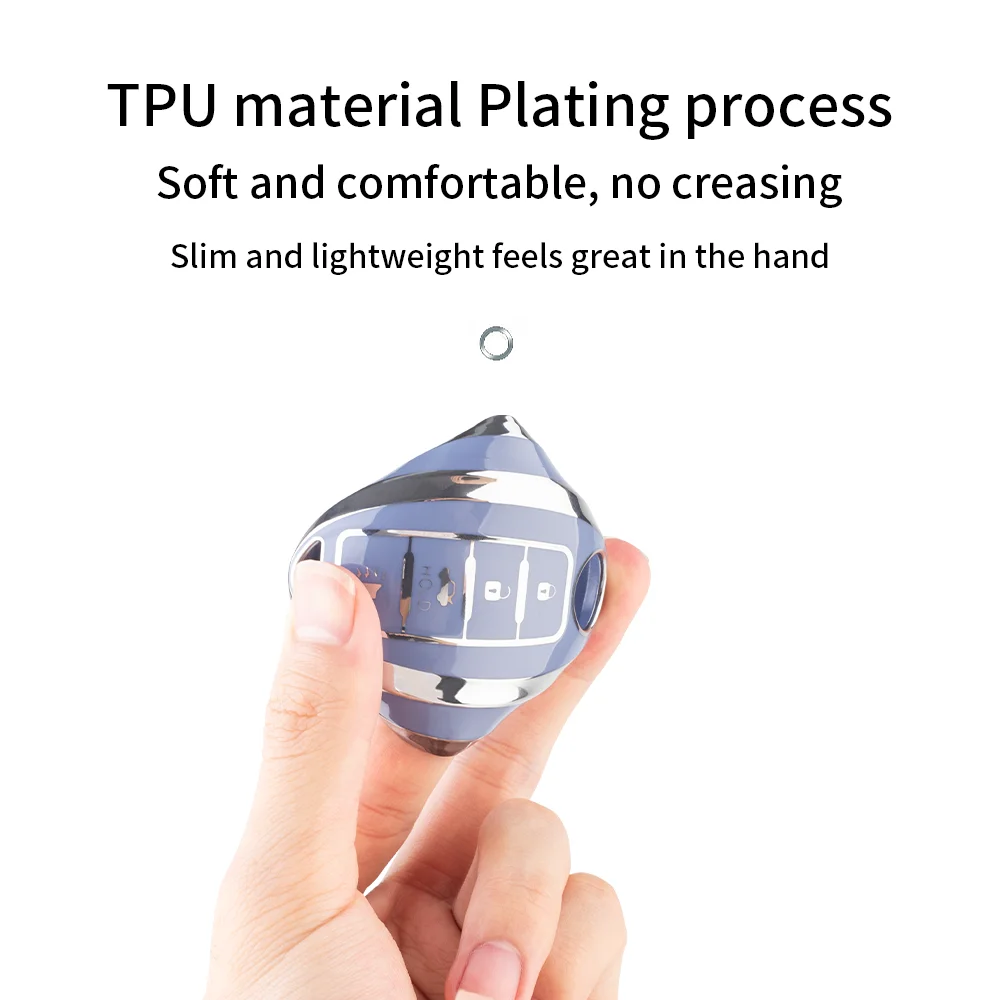 Hot sale soft TPU protective case for Nissan 4 button remote key cover car accessories