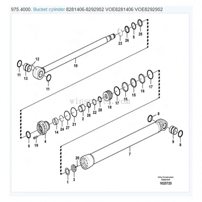 VOE 14639405 VOE14639405 стержень EC460C EC480D EC460B EC480B EC460 запасные части для
