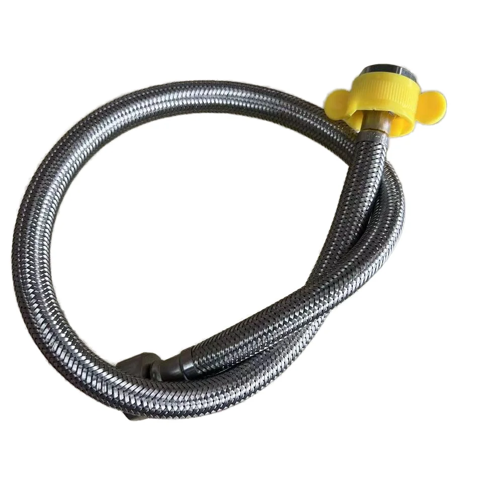100cm length SUS 304 Flexible braided hose braided high pressure water hose stainless steel tube toilet