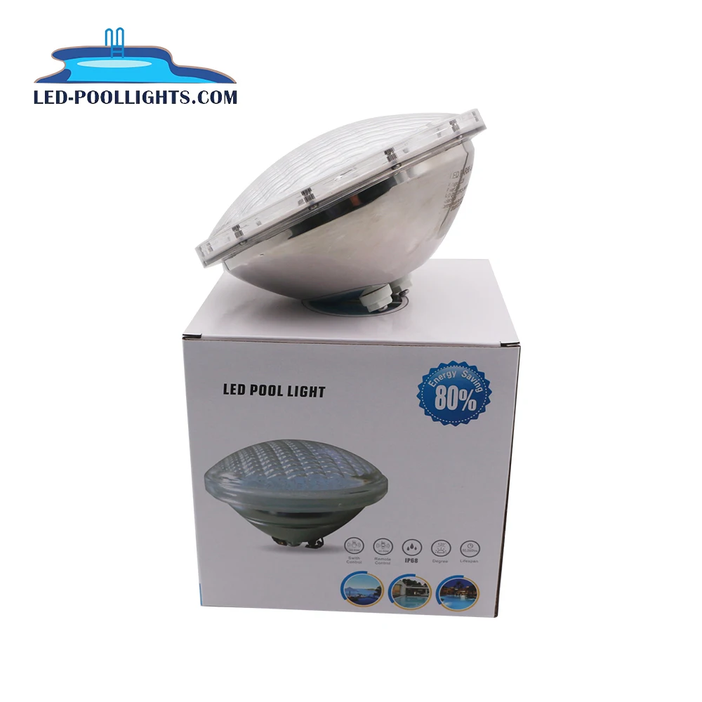 Huaxia IP68 12v Rgb Wifi Remote Control Par56 swimming pool light 316 stainless Steel Underwater Led Submersible Pool Lights