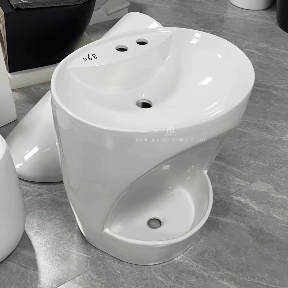 Sanitary Wares Dual Use Wall Mount Hand Wash Sink Muslim Feet Bathroom Basin Wudu Sink Ceramic Foot Wash Basin