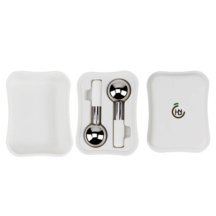 2024 Newest Facial Beauty Ice Globes Stainless Steel Cold Roller Massage Ball Magic Cryo Stick 50mm Face Massager OEM