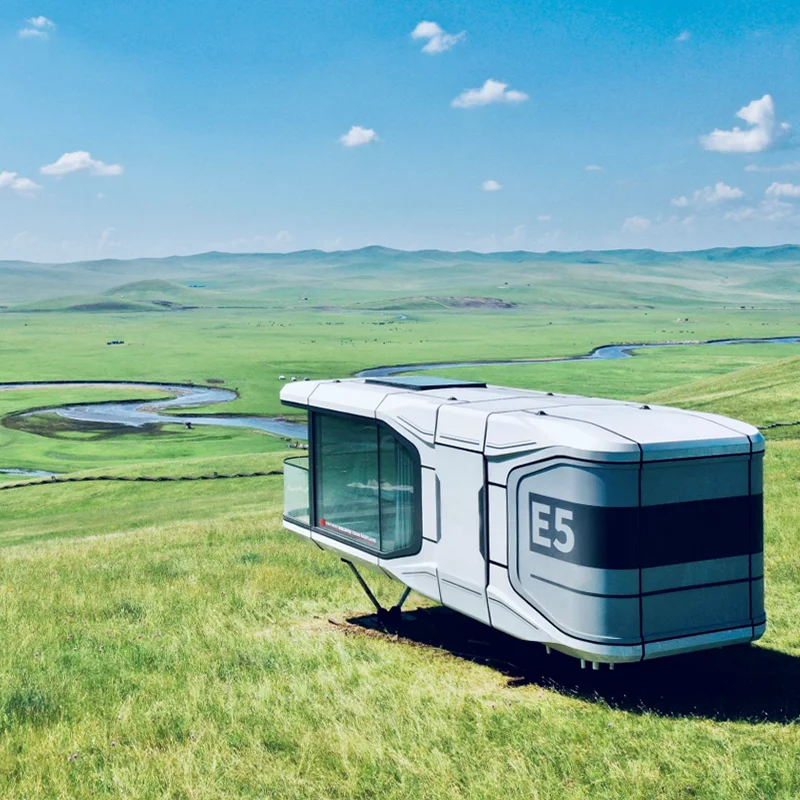 Водонепроницаемый капсульный кабина в стиле курорта, гостиничный крошечный контейнер, дом для гостиной с балконом