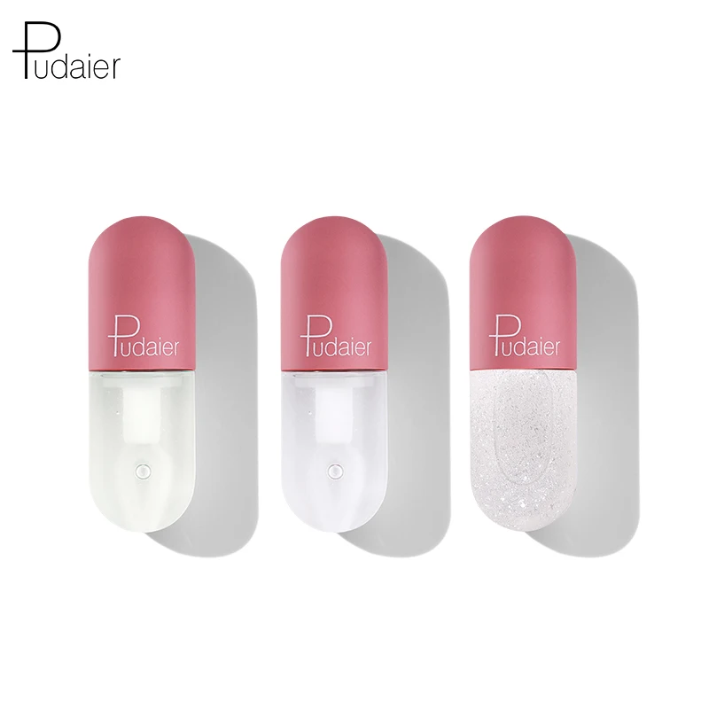 Pudaier Mini  Color Changing Lipgloss Private Label Clear Lips Plumper Oil  Glitter Lip Gloss
