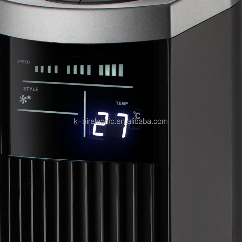 ETL Approved Electric Oscillating Cooling Portable Bladeless Tower Fans with LED Display and Auto Off