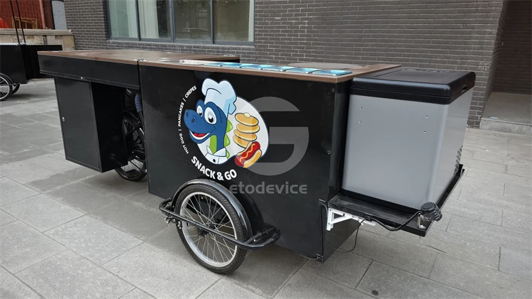 New Electric Vintage Ice Cream Tricycle Used Ice Cream Bike For Sale For Restaurants And Food Shops Raw Material Milk Tea Bike