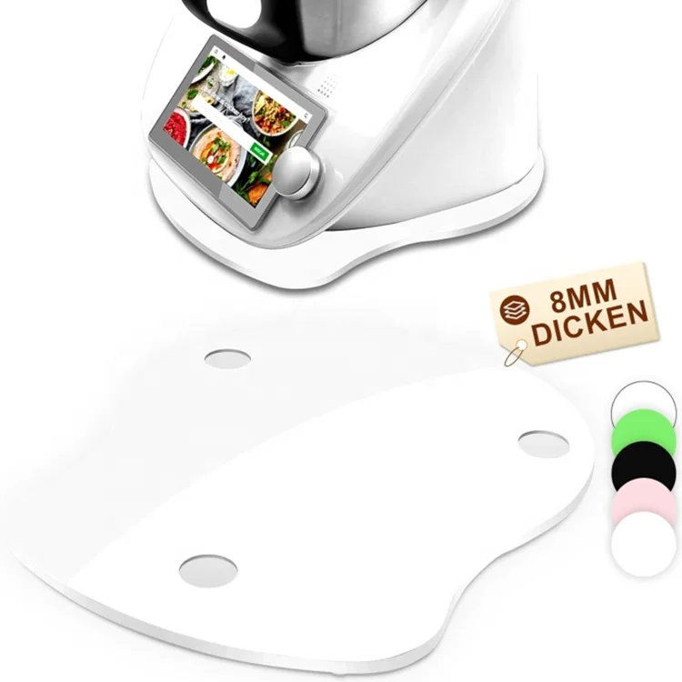 Multi-stable Design White Acrylic Sliding Board Acrylic Rolling Board Thermomix Board for TM6 TM5