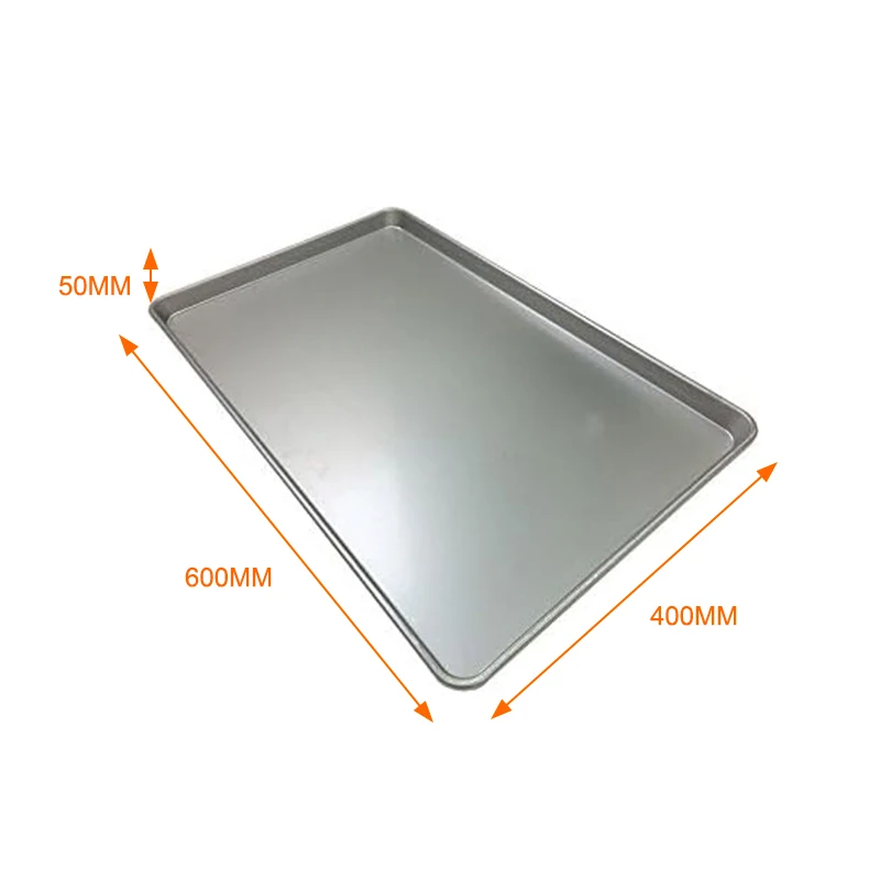 600mm*400mm* H25mm Manufacturer baking serving oven tray customized food grade perforated metal bakeware pan